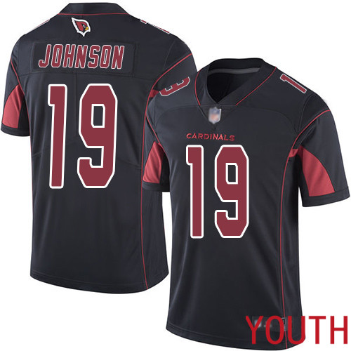 Arizona Cardinals Limited Black Youth KeeSean Johnson Jersey NFL Football #19 Rush Vapor Untouchable